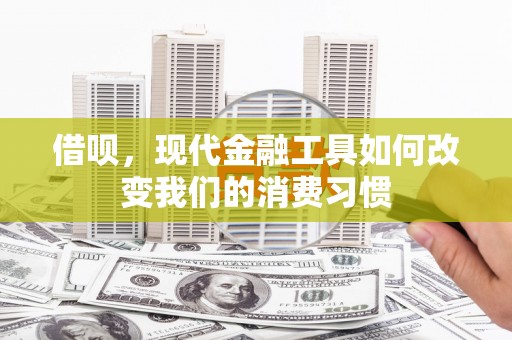 西乌旗借呗，现代金融工具如何改变我们的消费习惯
