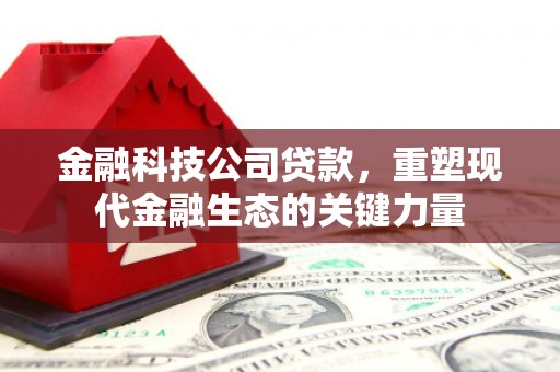西乌旗金融科技公司贷款，重塑现代金融生态的关键力量