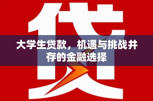 西乌旗大学生贷款，机遇与挑战并存的金融选择
