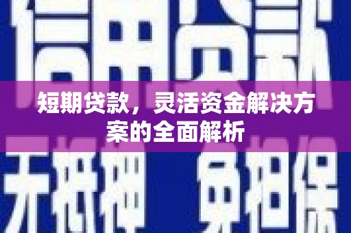 西乌旗短期贷款，灵活资金解决方案的全面解析