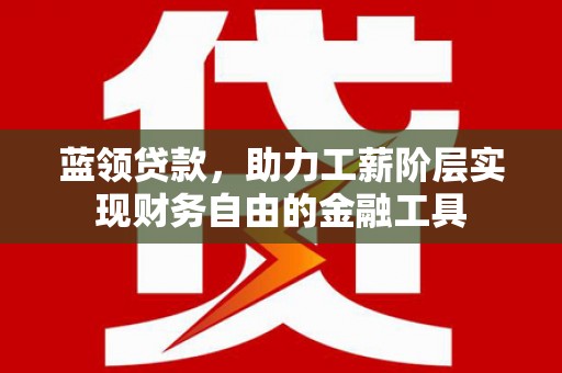 西乌旗蓝领贷款，助力工薪阶层实现财务自由的金融工具