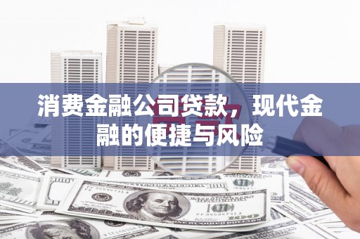 西乌旗消费金融公司贷款，现代金融的便捷与风险